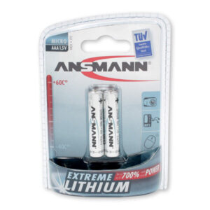 2 x Ansmann Extreme Lithium Batterie 1