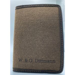 AKAH Jagdscheinetui W.&O. Dittmann braun (Filz)