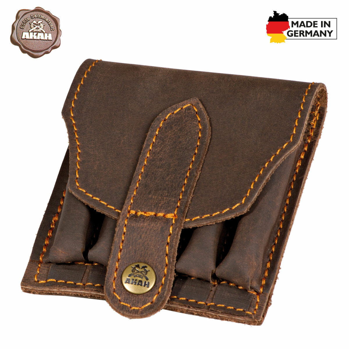 AKAH Patronenetui Pull-up Leder 1 AKAH Patronenetui Pull-up Leder