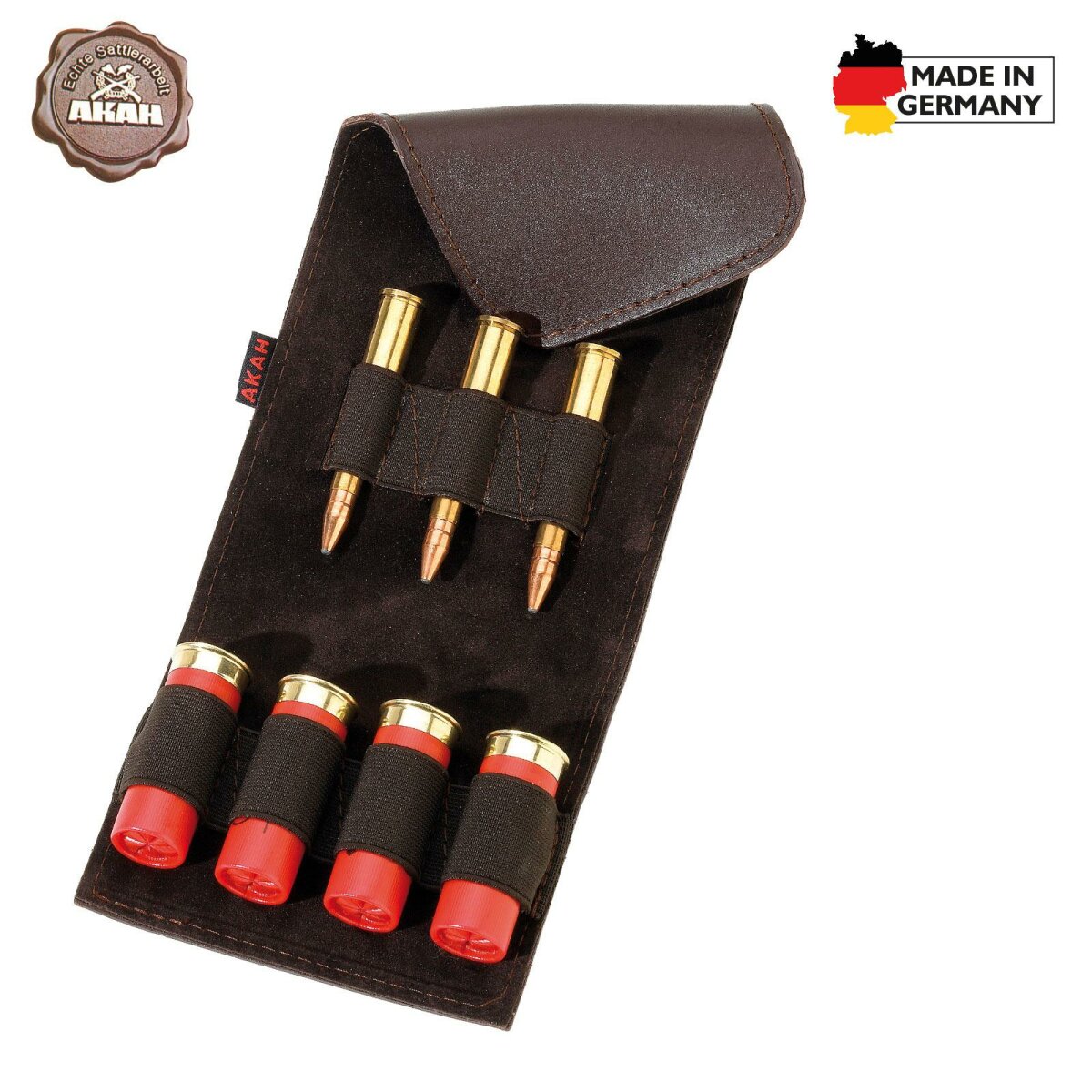 AKAH Patronenetui aus Büffel-Leder 1 AKAH Patronenetui aus Büffel-Leder