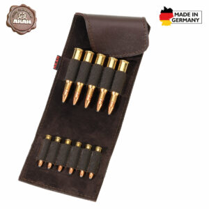 AKAH Patronenetui aus Büffel-Leder