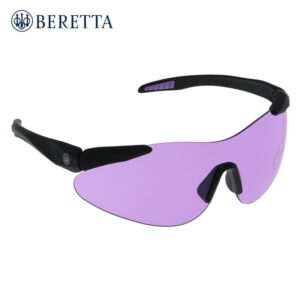 Beretta Schießbrille lila mit Stoffbeutel