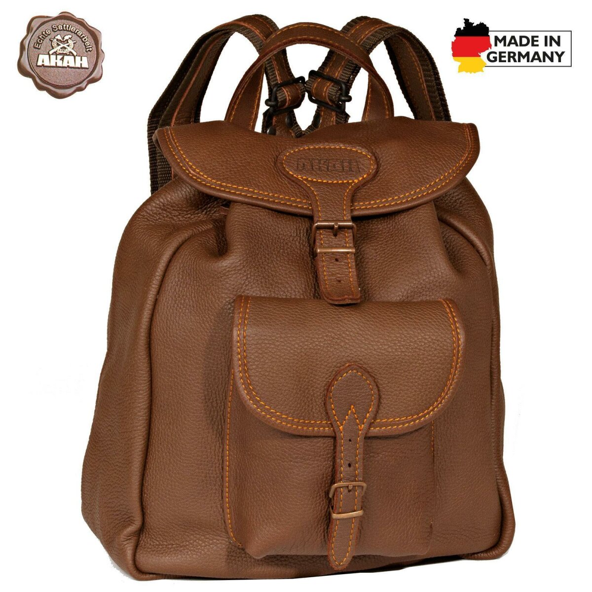 Damenrucksack aus Elchleder 1 Damenrucksack aus Elchleder