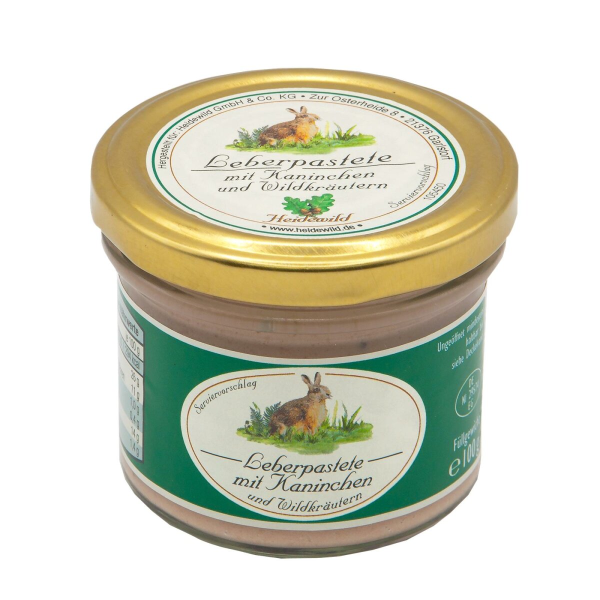 Heidewild Leberpastete mit Kaninchen und Wildkräutern 1 Heidewild Leberpastete mit Kaninchen und Wildkräutern