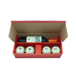 Heidewild Pasteten mit Wein (4 Pasteten + 1 Flasche Wein)