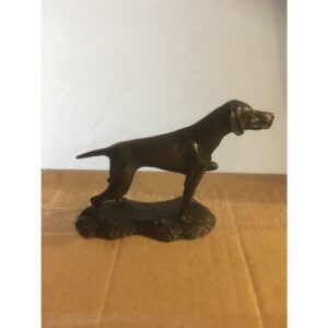 Lovergreen Accessoires Motiv Bracke auf einer Fährte patinierte Bronze-Statue