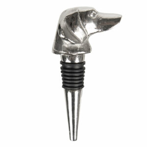 Lovergreen Accessoires Motiv Hundekopf als Weinkorken aus Metall