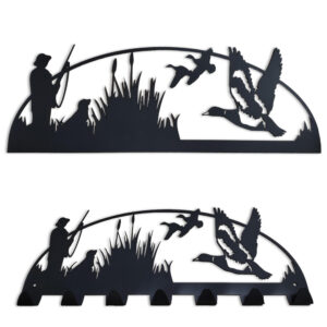 Lovergreen Dekoration Motiv schwarze Garderobe Flug von Enten