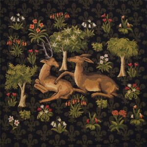 Lovergreen Kleine Schnäppchen Motiv Kissen liegender Hirsch mit Reh