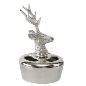 Lovergreen Kunst des Tisches Motiv Aschenbecher Aluminium Hirschmotiv