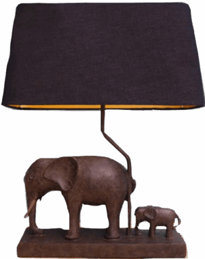 Lovergreen Lampen mit Tiermotiven Motiv Elefantenlampe + Lampenschirm