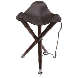 Lovergreen Outdoor Motiv Dreifuß aus Leder und Holz