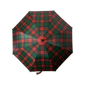 Lovergreen Outdoor Motiv Regenschirm: roter und grüner Schottenschirm