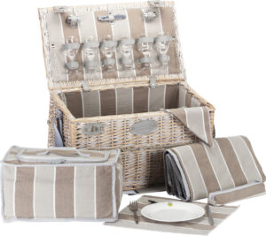 Lovergreen Picknick Motiv Picknickkorb für sechs Personen Chinon