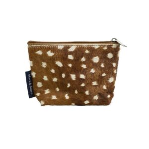 Lovergreen Taschen und Türvorleger und Abtreter Motiv Schminktasche aus braunem/ naturfarbenem Leder