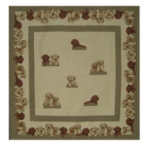 Lovergreen Tischdecken Motiv Tischdecke Labrador-Welpen