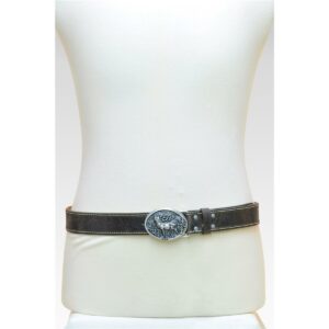 Luise Steinert Herrengürtel Hirsch-Schliesse 90 braun