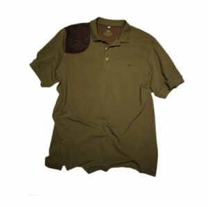 Polo-Shirt mit Patches XL oliv