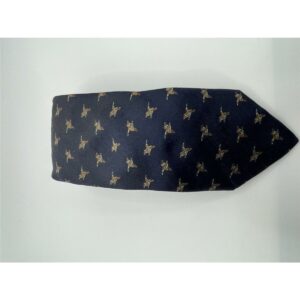 Robert Keyte Krawatte 100% Seide blau Motiv Ente