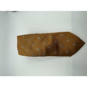 Robert Keyte Krawatte 100% Seide braun Motiv Rothuhn