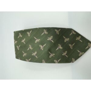 Robert Keyte Krawatte 100% Seide grün Motiv Fasan