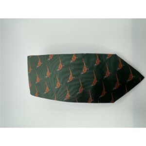 Robert Keyte Krawatte 100% Seide grün Motiv Fasan