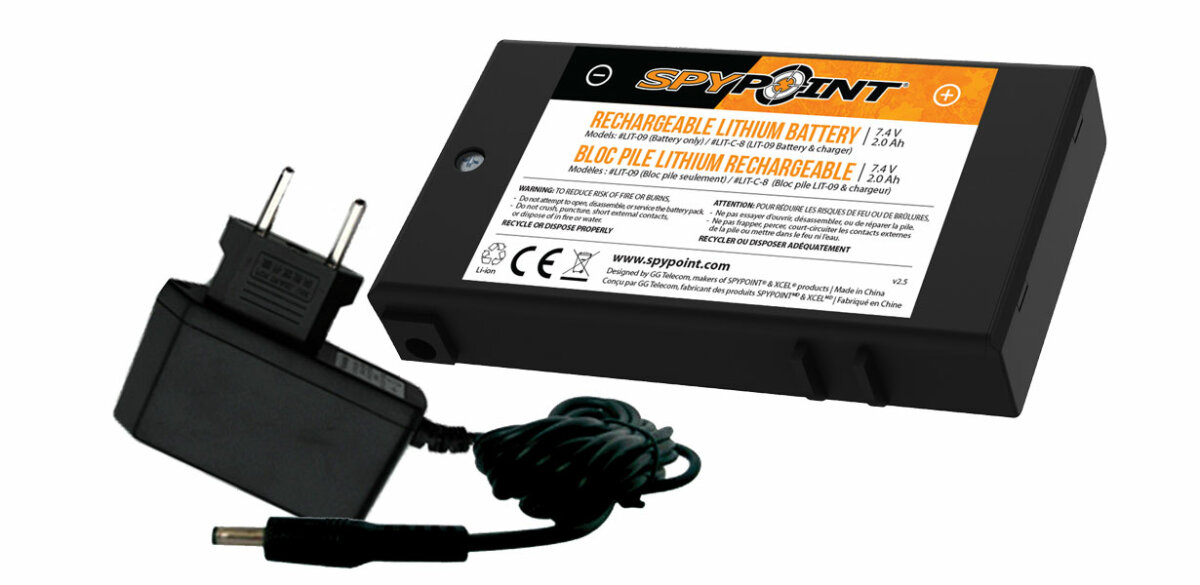 Spypoint Lithium Akku mit Ladegerät
